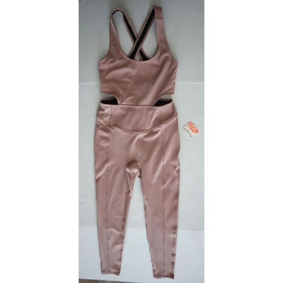 FP Movement OB1449134 Women Sz XS Mauve Swoon Back It Up One Piece Jumpsuit - Picture 1 of 13